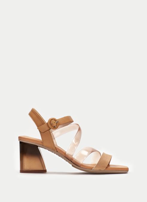 OUTLET Sandalia-Tacon HV211308 CÁMEL - HISPANITAS