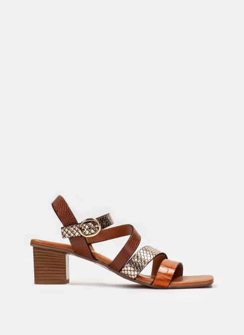 OUTLET Sandalia-Tacon CHV211306 CUERO - HISPANITAS