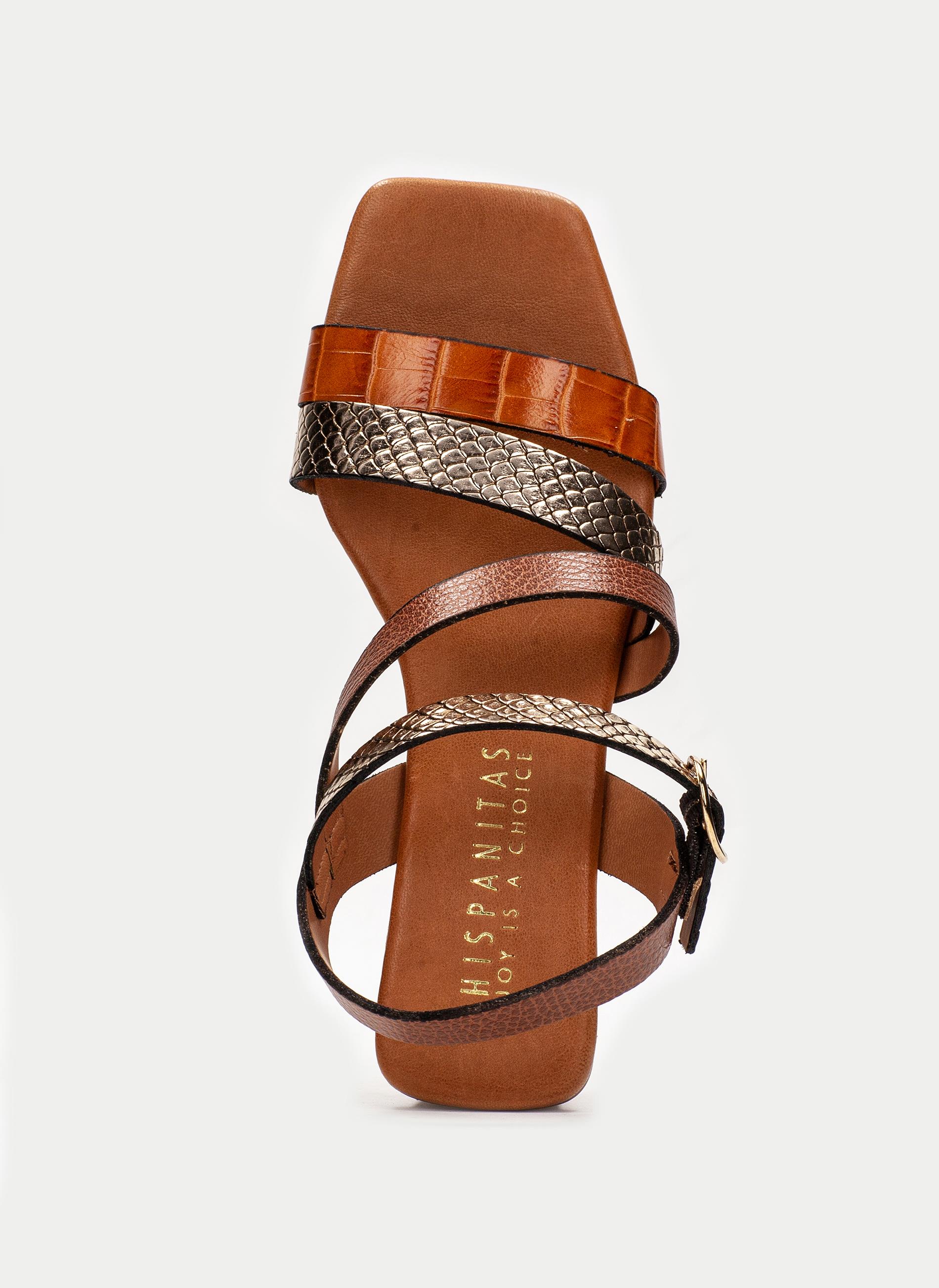 OUTLET Sandalia-Tacon CHV211306 CUERO - HISPANITAS