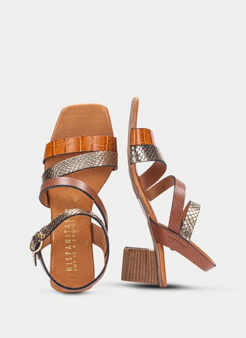 OUTLET Sandalia-Tacon CHV211306 CUERO - HISPANITAS