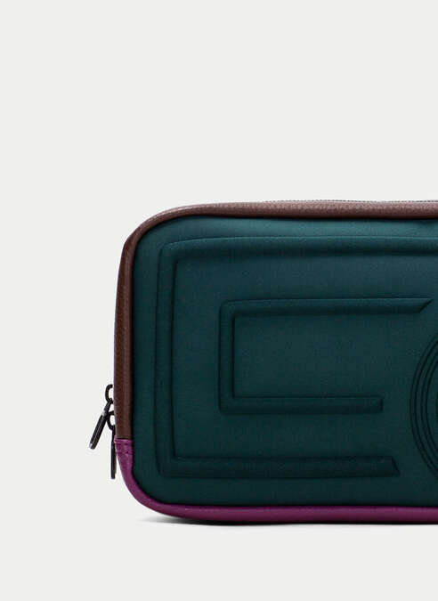 bandolera  vert-marron-magenta