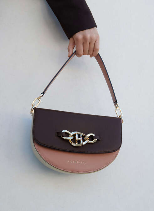 bolso de hombro  marron--apricot