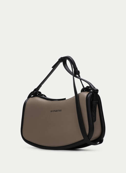 bolso de hombro  taupe