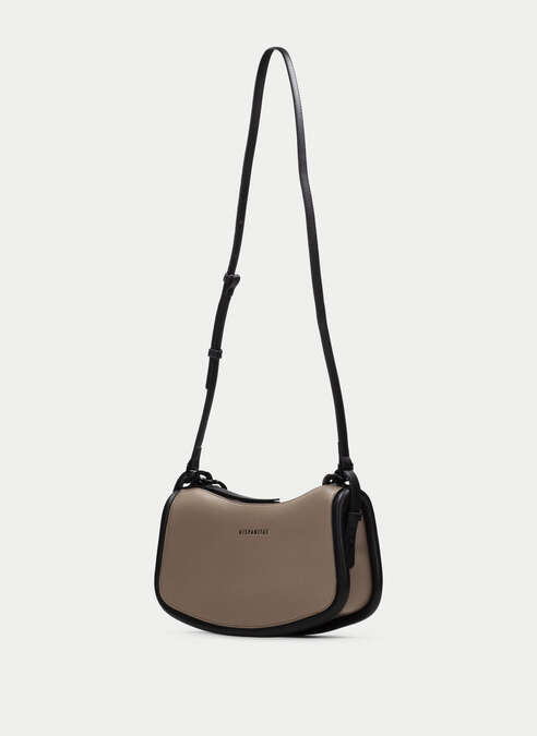 bolso de hombro  taupe