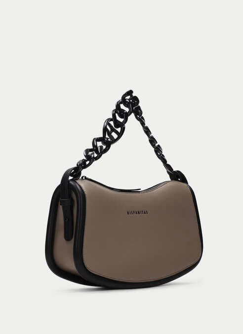 bolso de hombro  taupe
