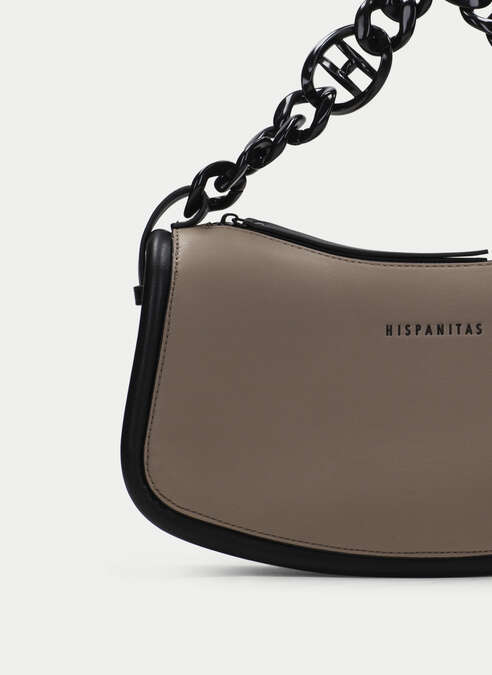 bolso de hombro  taupe