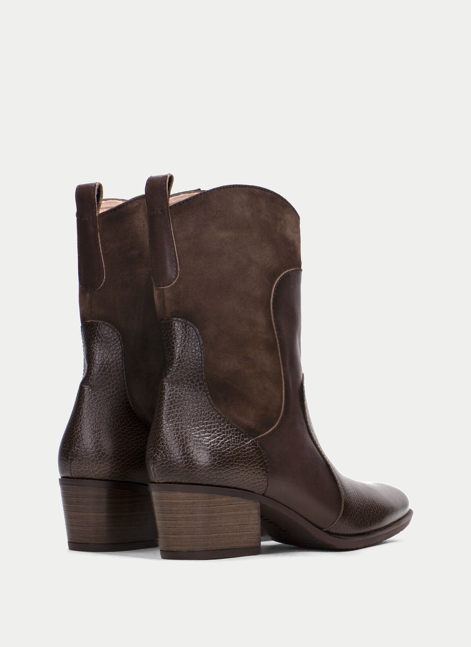 MARCO TOZZI-bottines noires sur talons stables décrochés pour femme-25357