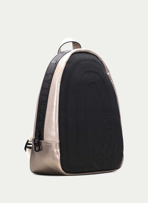 mochila  noir-taupe