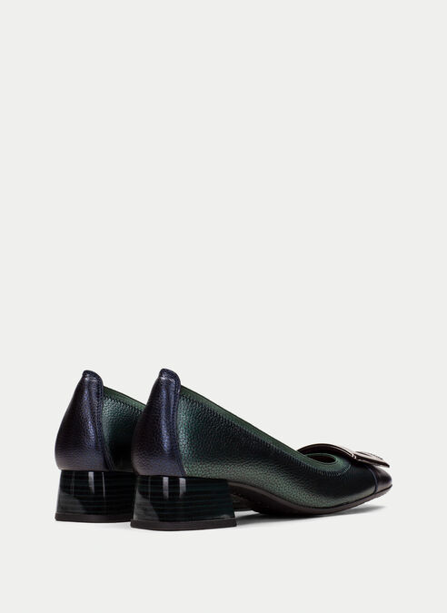bailarina manila bleu-vert-metal