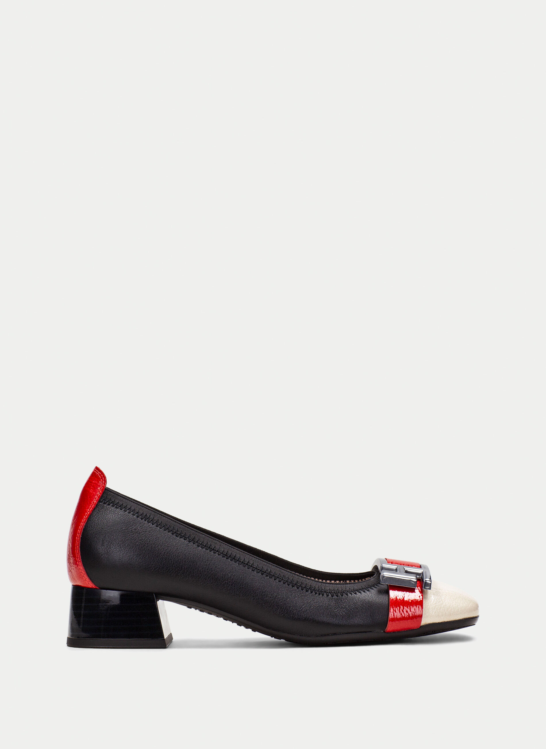 Hispanitas Bailarina manila negro-milk-rojo Tienda Calzado