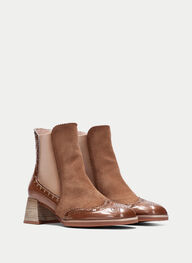 outlet botin milan almond - hispanitas