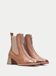 outlet botín milan almond - hispanitas