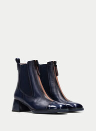 outlet botín milan azul - hispanitas