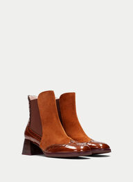 outlet botin milan cuero - hispanitas