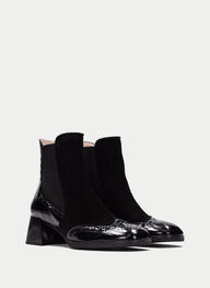 outlet botin milan negro - hispanitas