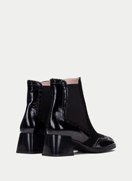 outlet botin milan negro - hispanitas