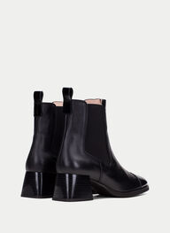 outlet botín milan negro - hispanitas