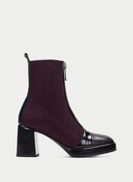 outlet stivaletto tokio nero-vino - hispanitas