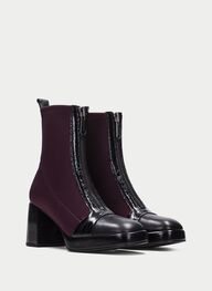 outlet stivaletto tokio nero-vino - hispanitas