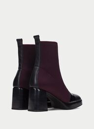 outlet stivaletto tokio nero-vino - hispanitas