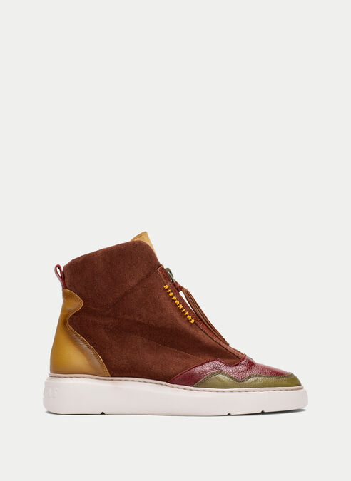 botín sport oceania cuir-moutarde-olive