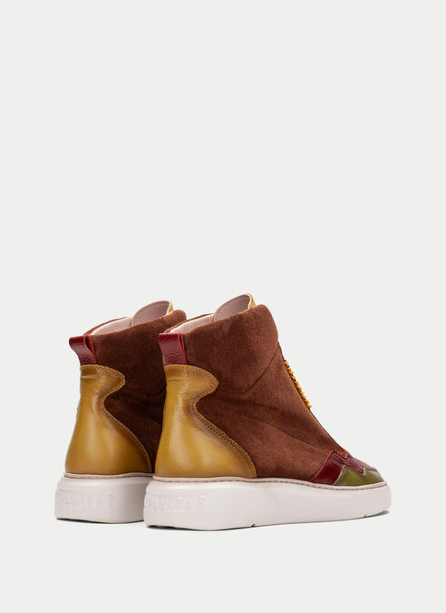 botín sport oceania cuir-moutarde-olive