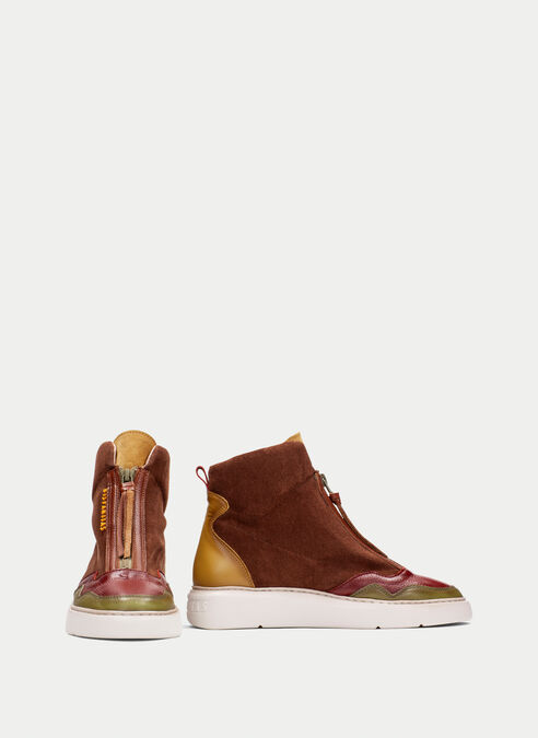botín sport oceania cuir-moutarde-olive