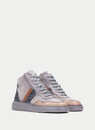 outlet botín sport oceania gris-tierra-glitter - hispanitas