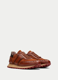 outlet sneakers loira couro - hispanitas