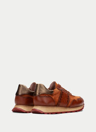 outlet sneakers loira couro - hispanitas