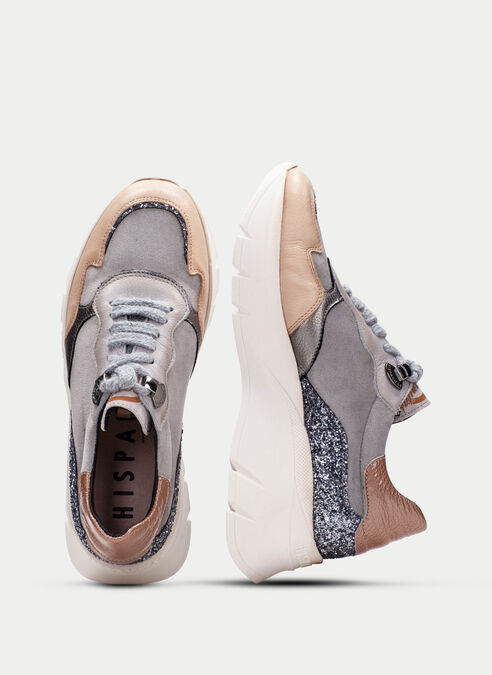deportivos helsinki grau-sand-glitter