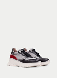 outlet deportivos helsinki negro-gris-rojo - hispanitas