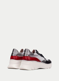outlet deportivos helsinki negro-gris-rojo - hispanitas