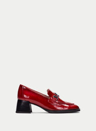 outlet mocasín milan rojo - hispanitas