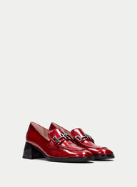 outlet mocasín milan rojo - hispanitas