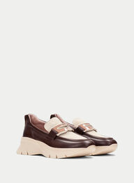 outlet mocasín sport helsinki marron-milk - hispanitas