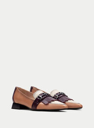 outlet mocasin dali vino-milk-almond - hispanitas