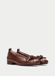 zapatos bailarina genova avellana - hispanitas