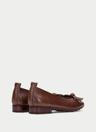 zapatos bailarina genova avellana - hispanitas