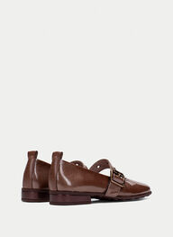 zapatos bailarina genova avellana - hispanitas
