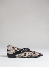 zapatos bailarina turin leopardo-banco-negro - hispanitas