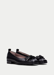 zapatos bailarina genova negro - hispanitas