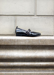 zapatos bailarina genova negro - hispanitas