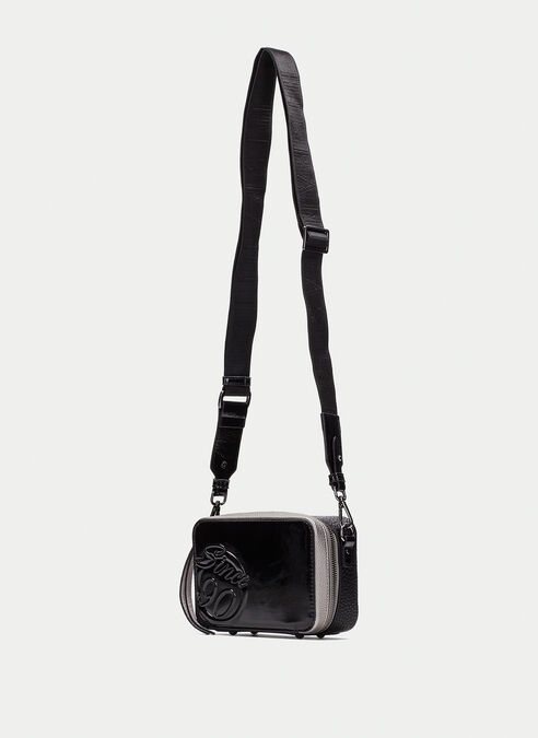 bandolera  negro-plomo