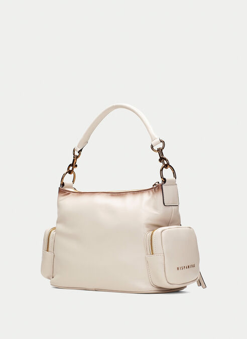 bolso de hombro  crema