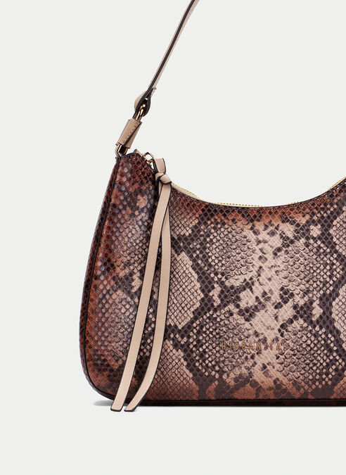 bolso de hombro  python-taupe