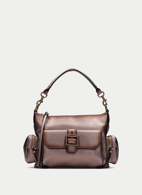 bolso de hombro  metal-taupe