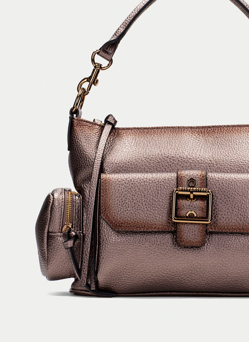 bolso de hombro  metal-taupe