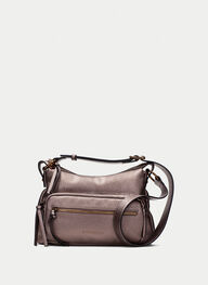 bolsos bolso de hombro  taupe-metalizado - hispanitas