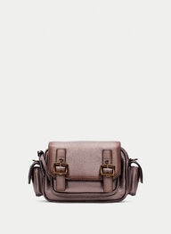 bolsos bolso de hombro  taupe-metalizado - hispanitas